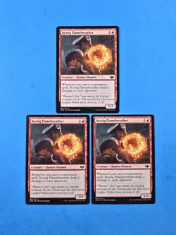 3x Kessig Flamebreather Creature Human Shaman Crimson Vow Mtg Magic Card 164 - Image 1