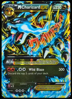 Mega Charizard EX #69 NM/VLP Small Pinched Layer Pokemon Card - Image 1