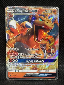 Charizard GX Burning Shadows 20/147 Pokemon Trading Card MP - Image 1