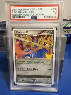 Pokemon TCG Zacian LV. X SWSH135 Holo Rare Promo Card Celebrations Collection - Image 1