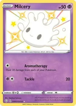 Milcery - SV057/SV122 - Pokemon Shining Fates Sword Shield Shiny Rare Card NM - Image 1