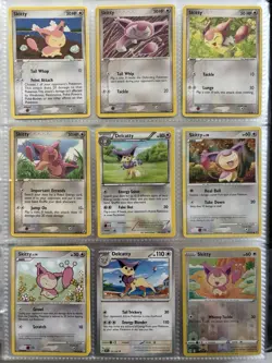 Pokemon Card Species Set Lot - 9x Unique Cards / Skitty Family 2 - Image 1