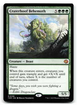 Craterhoof Behemoth #138 Tarkir: Dragonstorm - Image 1
