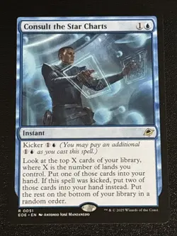 MTG Edge of Eternities Consult the Star Charts 0051 NM Rare - Image 1