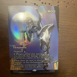 Nine Lives (Borderless) #3 (Foil) (NM) MAR Magic MTG NM Free Shipping - Image 1