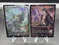 Magic The Gathering TMNT Casey Jones Vigilante & Leonardo Cutting Edge Showcase - Image 1