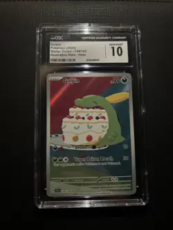 2024 Pokemon Gulpin 154/142 Stellar Crown Illustration Rare CGC 10 Gem Mint Holo - Image 1