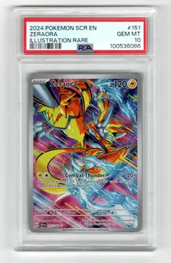 ZERAORA - PSA 10 - POKEMON - #151 - STELLAR CROWN - IR - Clean! - Image 1