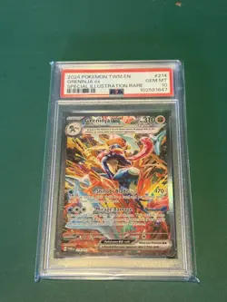 Greninja ex 214/167 Twilight Masquerade Special Illustration Pokemon PSA 10 - Image 1