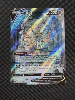 Pokemon Zacian V GG48/GG70 Crown Zenith: Galarian Gallery SWSH NM Pokemon - Image 1
