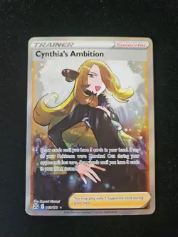 Cynthia's Ambition (Full Art) Pokemon TCG 169/172 Swsh09: Brilliant Stars Holo - Image 1