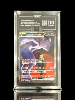 ‼Pokemon Team Rocket's Mewtwo ex #237 TAG GRADE 10 BLACK DIAMOND MBA!💎 - Image 1
