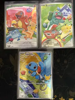 Pokemon First Partner Illustration Collection Series 1 Kanto Starters Gen 1 - Image 1