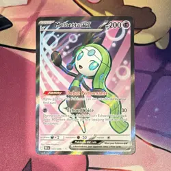 Pokemon Meloetta EX 159/086 Sv: Black Bolt Ultra Rare Full Art Holo Pokemon TCG - Image 1