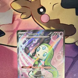 Pokemon Meloetta EX 159/086 Sv: Black Bolt Ultra Rare Full Art Holo Pokemon TCG - Image 5