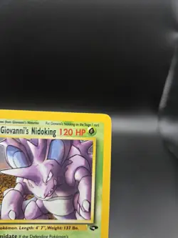 2000 Pokemon Gym Challenge Giovanni's Nidoking 7/132 Holo LP/NM - Image 3