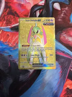 Pokemon Iron Valiant ex 261/182 Paradox Rift Hyper Rare Near Mint - Image 1
