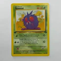 Pokemon TCG Venonat Jungle #63/64 WOTC Vintage 1999 1st Edition - Image 1