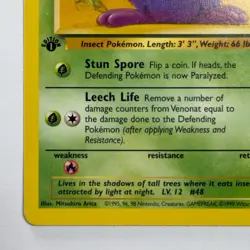 Pokemon TCG Venonat Jungle #63/64 WOTC Vintage 1999 1st Edition - Image 5