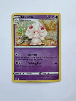 Alcremie SWSH058 Cosmo Holo Pokemon TCG Holo NM - Image 1