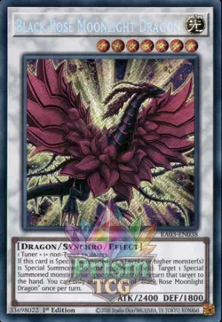 1st ed Black Rose Moonlight Dragon secret rare RA03-EN038 Yugioh - Image 1