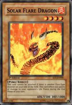 Solar Flare Dragon - 1st Edition SD3-EN008 - LP - YuGiOh - Image 1