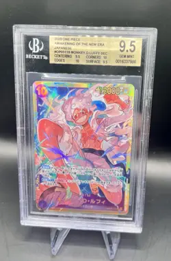 Monkey D Luffy OP05 119 SEC Awakening of New Era One Piece Japanese BGS 9.5 - Image 1