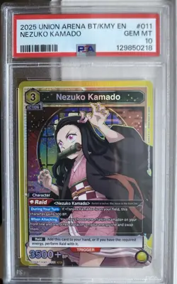 Nezuko Kamado - Union Arena Demon Slayer Vol. 1 - KMY-1-011 SR PSA 10 - Image 1