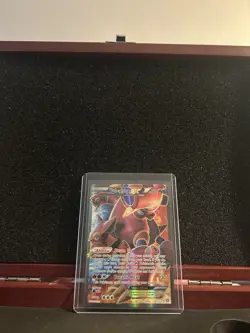 Pokemon TCG Volcanion-EX Steam Siege Holo Full Art Card 107/114 - Image 1