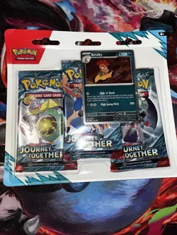 Pokemon Scarlet & Violet Journey Together Booster Packs Scraggy Promo Card - Image 1