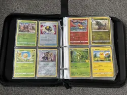Pokemon Card Binder Lot with 145 Cards – Pikachu Album Trading Card Collection - Image 3