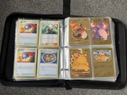 Pokemon Card Binder Lot with 145 Cards – Pikachu Album Trading Card Collection - Image 5