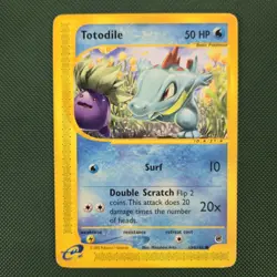 MP Totodile 134/165 Expedition Base Set Non Holo Nintendo Pokemon Card - Image 1