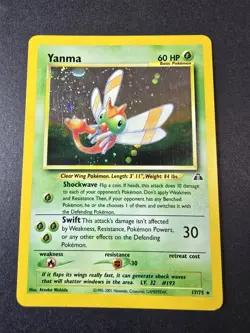 Yanma 17/75 - Neo Discovery Pokemon Card (Light Played) - Image 1