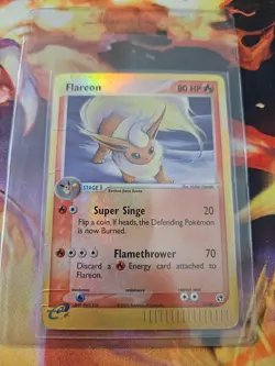 Flareon - 5/100 - Pokemon Ex Sandstorm Holo Card MP - Image 1