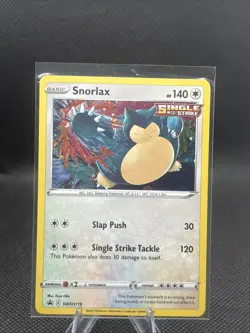 Snorlax SWSH119 Black Star Promo 2021 Rare Cosmos Holo Rare Pokemon TCG Card NM - Image 1
