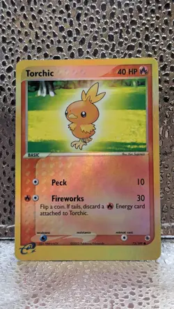 Pokemon Torchic 73/109 EX Ruby & Sapphire Reverse Holo MP READ - Image 1