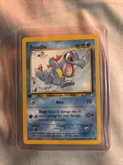 Pokemon TCG Totodile 80/111 Neo Genesis Regular 1st Edition Vintage - Image 1