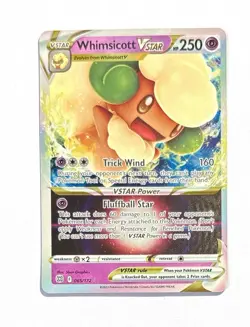 Whimsicott Vstar ~ Pokemon Brilliant Stars ~ Full Art Holo 065/172 Ultra Rare - Image 1