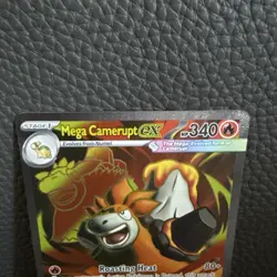Pokemon TCG Mega Camerupt ex 156/132 Me01: Mega Evolution Full Art Holo Rare - Image 2