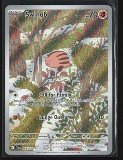 Swinub 165/159 SV09: Journey Together Illustration Rare Pokemon TCG NM - Image 1