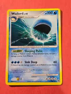 2008 Pokemon Diamond and Pearl Great Encounters #30 Wailord, R, NF/H, cd1 - Image 1