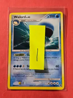 2008 Pokemon Diamond and Pearl Great Encounters #30 Wailord, R, NF/H, cd1 - Image 3