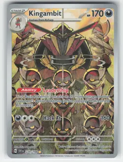 Kingambit Illustration Rare #220 SV01 Scarlet & Violet Base Set Pokemon TCG - Image 1