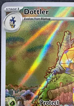 Dottler 184/182 - Pokemon Paradox Rift-ILLUSTRATION RARE HOLO - 2023 SV04 TCG - Image 5