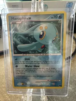 Pokemon TCG Manaphy POP Series Promos 9 2/17 Cosmos Holo Rare VERY DMG - Image 1