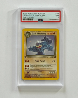 Pokemon Rocket #10 Dark Machamp Holo 1st Edition 2000 PSA 7 Near Mint - Image 1