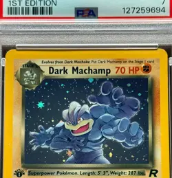 Pokemon Rocket #10 Dark Machamp Holo 1st Edition 2000 PSA 7 Near Mint - Image 2