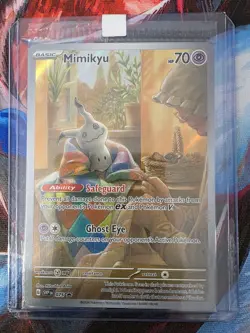 Pokemon TCG: Mimikyu 075 SVP Sealed Black Star Paldean Fates ETB NM - Image 1