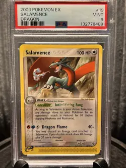 2003 Salamence #19 Rare | Pokemon EX Dragon | PSA 9 Mint - Image 1
